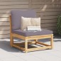 vidaXL Gartensofa mit Kissen Massivholz Akazie vidaXL Gartensofa mit Kissen Massivholz Akazie