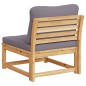 vidaXL Gartensofa mit Kissen Massivholz Akazie vidaXL Gartensofa mit Kissen Massivholz Akazie