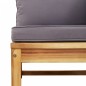vidaXL Gartensofa mit Kissen Massivholz Akazie vidaXL Gartensofa mit Kissen Massivholz Akazie