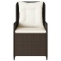 vidaXL Gartensessel 2 Stk. Verstellbar Braun Poly Rattan vidaXL Gartensessel 2 Stk. Verstellbar Braun Poly Rattan