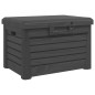 vidaXL Outdoor-Kissenbox Anthrazit 73x50,5x46,5 cm Polypropylen vidaXL Outdoor-Kissenbox Anthrazit 73x50,5x46,5 cm Polypropylen