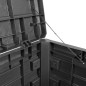 vidaXL Outdoor-Kissenbox Anthrazit 73x50,5x46,5 cm Polypropylen vidaXL Outdoor-Kissenbox Anthrazit 73x50,5x46,5 cm Polypropylen