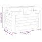 vidaXL Outdoor-Kissenbox Anthrazit 73x50,5x46,5 cm Polypropylen vidaXL Outdoor-Kissenbox Anthrazit 73x50,5x46,5 cm Polypropylen