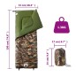 vidaXL Schlafsack für Erwachsene Camping 3 Jahreszeiten vidaXL Schlafsack für Erwachsene Camping 3 Jahreszeiten