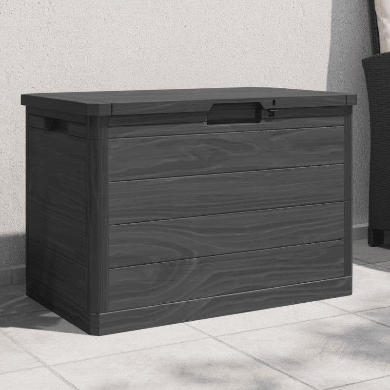 vidaXL Outdoor-Kissenbox Anthrazit 77,5x44,5x53 cm Polypropylen vidaXL Outdoor-Kissenbox Anthrazit 77,5x44,5x53 cm Polypropylen