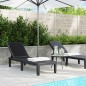 vidaXL Sonnenliege Schwarz 159x57x83,5 cm Polypropylen vidaXL Sonnenliege Schwarz 159x57x83,5 cm Polypropylen