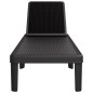 vidaXL Sonnenliege Schwarz 159x57x83,5 cm Polypropylen vidaXL Sonnenliege Schwarz 159x57x83,5 cm Polypropylen