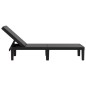 vidaXL Sonnenliege Schwarz 159x57x83,5 cm Polypropylen vidaXL Sonnenliege Schwarz 159x57x83,5 cm Polypropylen