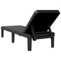 vidaXL Sonnenliege Schwarz 159x57x83,5 cm Polypropylen vidaXL Sonnenliege Schwarz 159x57x83,5 cm Polypropylen