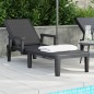 vidaXL Sonnenliege Schwarz 159x68x83,5 cm Polypropylen vidaXL Sonnenliege Schwarz 159x68x83,5 cm Polypropylen
