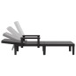 vidaXL Sonnenliege Schwarz 159x68x83,5 cm Polypropylen vidaXL Sonnenliege Schwarz 159x68x83,5 cm Polypropylen
