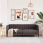 vidaXL Sofa 2-Sitzer Dunkelbraun Stoff vidaXL Sofa 2-Sitzer Dunkelbraun Stoff
