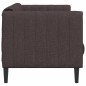 vidaXL Sofa 2-Sitzer Dunkelbraun Stoff vidaXL Sofa 2-Sitzer Dunkelbraun Stoff