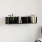 vidaXL Wandschrank Schwarz 75x18x16,5 cm Holzwerkstoff vidaXL Wandschrank Schwarz 75x18x16,5 cm Holzwerkstoff