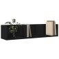 vidaXL Wandschrank Schwarz 75x18x16,5 cm Holzwerkstoff vidaXL Wandschrank Schwarz 75x18x16,5 cm Holzwerkstoff