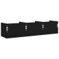 vidaXL Wandschrank Schwarz 75x18x16,5 cm Holzwerkstoff vidaXL Wandschrank Schwarz 75x18x16,5 cm Holzwerkstoff