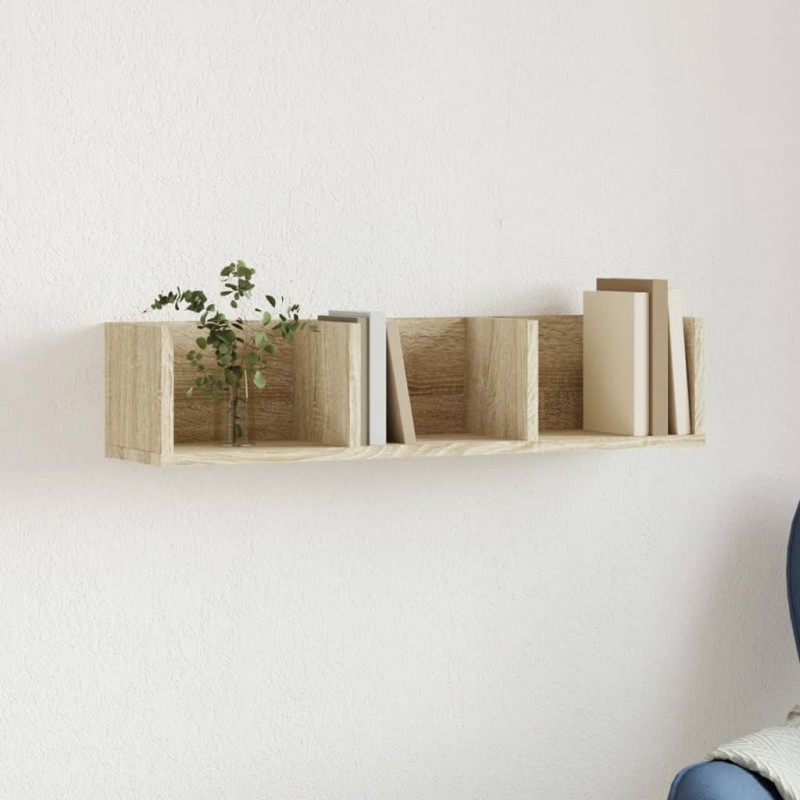 vidaXL Wandschrank Sonoma-Eiche 75x18x16,5 cm Holzwerkstoff vidaXL Wandschrank Sonoma-Eiche 75x18x16,5 cm Holzwerkstoff