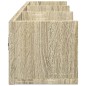 vidaXL Wandschrank Sonoma-Eiche 75x18x16,5 cm Holzwerkstoff vidaXL Wandschrank Sonoma-Eiche 75x18x16,5 cm Holzwerkstoff