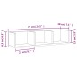 vidaXL Wandschränke 2 Stk. Räuchereiche 75x18x16,5 cm Holzwerkstoff vidaXL Wandschränke 2 Stk. Räuchereiche 75x18x16,5 cm Holzwerkstoff