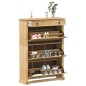 vidaXL Schuhschrank Corona 99x32x138 cm Massivholz Kiefer vidaXL Schuhschrank Corona 99x32x138 cm Massivholz Kiefer