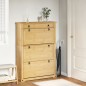 vidaXL Schuhschrank Corona 99x32x138 cm Massivholz Kiefer vidaXL Schuhschrank Corona 99x32x138 cm Massivholz Kiefer