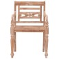 vidaXL Batavia-Stühle 8 Stk. Weiß Massivholz Teak vidaXL Batavia-Stühle 8 Stk. Weiß Massivholz Teak