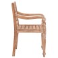 vidaXL Batavia-Stühle 8 Stk. Weiß Massivholz Teak vidaXL Batavia-Stühle 8 Stk. Weiß Massivholz Teak