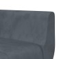 vidaXL Schlafsofa in L-Form Dunkelgrau 275x140x70 cm Samt vidaXL Schlafsofa in L-Form Dunkelgrau 275x140x70 cm Samt