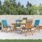 vidaXL Gartenstühle mit Kissen 4 Stk. Massivholz Teak vidaXL Gartenstühle mit Kissen 4 Stk. Massivholz Teak