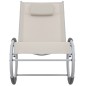vidaXL Garden Schaukelstuhl Creme Textilene vidaXL Garden Schaukelstuhl Creme Textilene