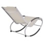 vidaXL Garden Schaukelstuhl Creme Textilene vidaXL Garden Schaukelstuhl Creme Textilene