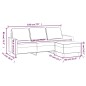 vidaXL 3-Sitzer-Sofa mit Hocker Blau 180 cm Samt vidaXL 3-Sitzer-Sofa mit Hocker Blau 180 cm Samt