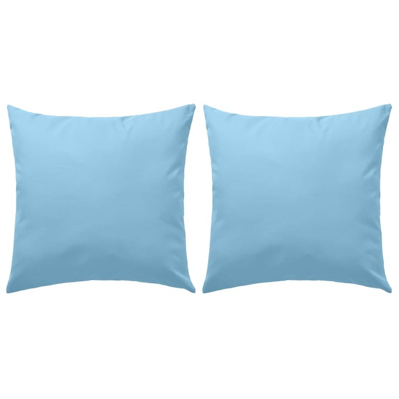 vidaXL Gartenkissen 2 Stk. 45 x 45 cm Hellblau vidaXL Gartenkissen 2 Stk. 45 x 45 cm Hellblau