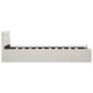 vidaXL Bett mit Bettkasten Hydraulisch LED Weiß Kunstleder 140x200 cm vidaXL Bett mit Bettkasten Hydraulisch LED Weiß Kunstleder 140x200 cm