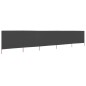 vidaXL 5-teiliges Windschutzgewebe 600 x 120 cm Anthrazit vidaXL 5-teiliges Windschutzgewebe 600 x 120 cm Anthrazit
