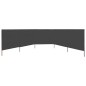 vidaXL 5-teiliges Windschutzgewebe 600 x 120 cm Anthrazit vidaXL 5-teiliges Windschutzgewebe 600 x 120 cm Anthrazit