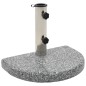 vidaXL Sonnenschirmständer Granit 10 kg Gebogen Grau vidaXL Sonnenschirmständer Granit 10 kg Gebogen Grau