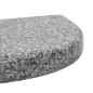 vidaXL Sonnenschirmständer Granit 10 kg Gebogen Grau vidaXL Sonnenschirmständer Granit 10 kg Gebogen Grau