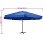 vidaXL Sonnenschirm mit Aluminium-Mast 600 cm Azurblau vidaXL Sonnenschirm mit Aluminium-Mast 600 cm Azurblau