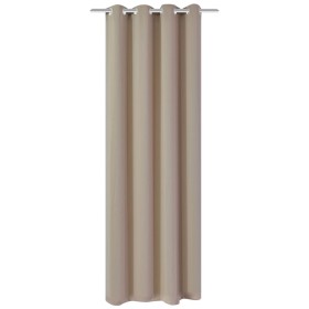 vidaXL Verdunkelungsvorhang mit Metallösen 270 x 245 cm Creme