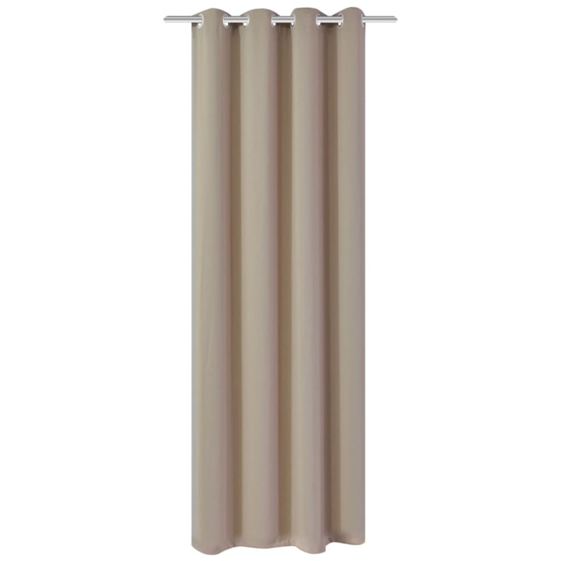 vidaXL Verdunkelungsvorhang mit Metallösen 270 x 245 cm Creme vidaXL Verdunkelungsvorhang mit Metallösen 270 x 245 cm Creme