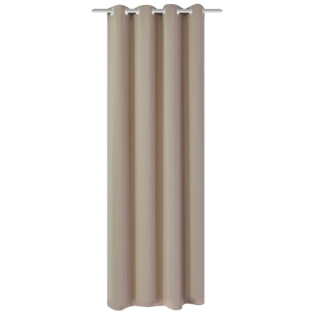 vidaXL Verdunkelungsvorhang mit Metallösen 270 x 245 cm Creme