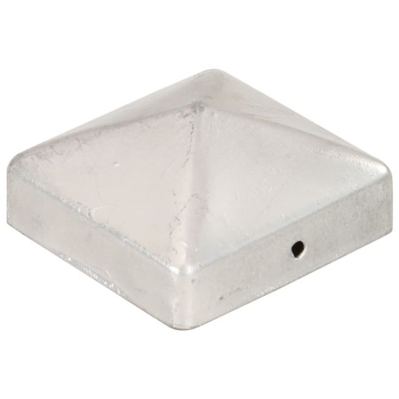 vidaXL Pfostenkappen 6 Stk. Pyramide Verzinktes Metall 71 x 71 mm  