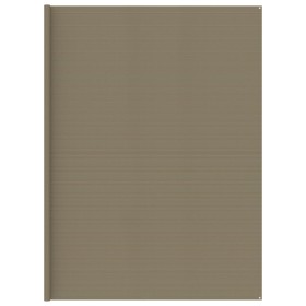 vidaXL Zeltteppich Taupe 400x700 cm HDPE