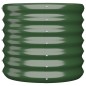 vidaXL Pflanzkübel Pulverbeschichteter Stahl 40x40x36 cm Grün vidaXL Pflanzkübel Pulverbeschichteter Stahl 40x40x36 cm Grün