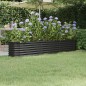 vidaXL Hochbeet Pulverbeschichteter Stahl 224x40x36 cm Anthrazit vidaXL Hochbeet Pulverbeschichteter Stahl 224x40x36 cm Anthrazit