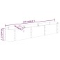 vidaXL Hochbeet Pulverbeschichteter Stahl 224x40x36 cm Anthrazit vidaXL Hochbeet Pulverbeschichteter Stahl 224x40x36 cm Anthrazit