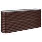 vidaXL Hochbeet Pulverbeschichteter Stahl 152x40x68 cm Braun vidaXL Hochbeet Pulverbeschichteter Stahl 152x40x68 cm Braun