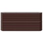 vidaXL Hochbeet Pulverbeschichteter Stahl 152x40x68 cm Braun vidaXL Hochbeet Pulverbeschichteter Stahl 152x40x68 cm Braun
