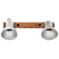 vidaXL Wandlampe Industriestil Silbern 45x25 cm E27 vidaXL Wandlampe Industriestil Silbern 45x25 cm E27
